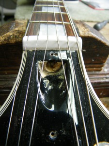 Fake Gibson nut and truss rod adjustment